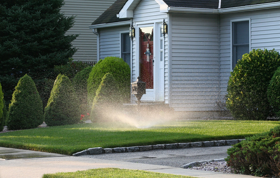 a lawn yard sprinkler
